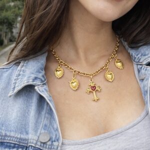 COLLAR CORTO ROSALÍA DORADO